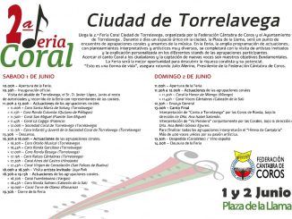 Sábado 1 y domingo 2 de junio. Segunda Feria Coral Ciudad de Torrelavega.